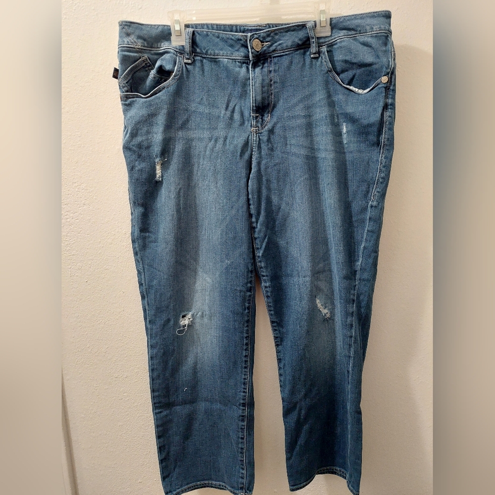Rock & Republic Indee Women’s Blue Distressed Jeans Size 18
